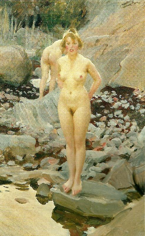 Anders Zorn helga oil painting image